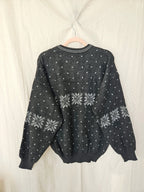 Vintage trui Snowy Snowflakes | free size