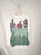 Vintage trui Story of Flowers | M