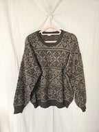 Vintage trui Snowflake Patterns | free size