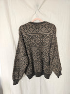 Vintage trui Snowflake Patterns | free size