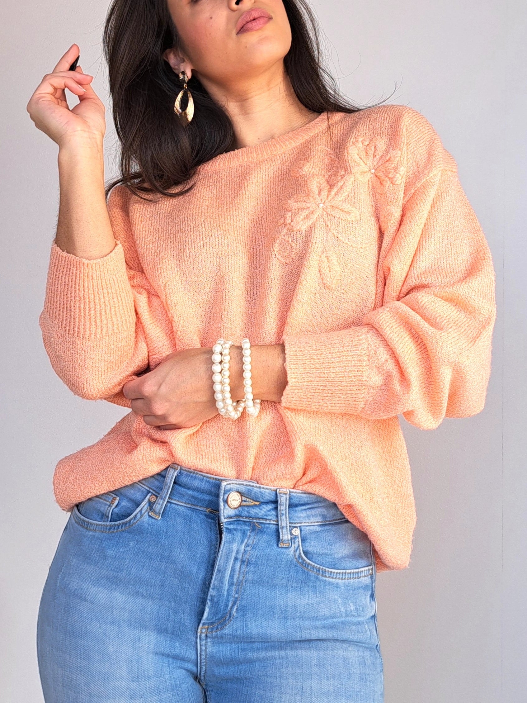 Vintage trui Coral | 3XL