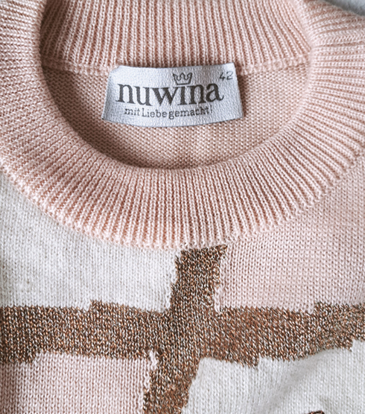 Vintage trui Angora Pink  | L